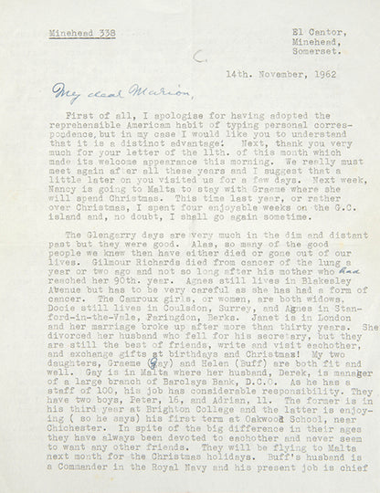 The Glass Tower [with] Typed Letter Signed.
