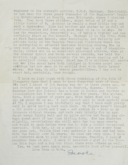 The Glass Tower [with] Typed Letter Signed.