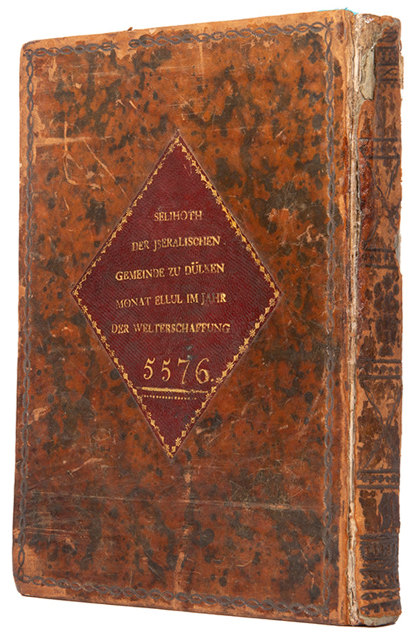 Ashkenazic rite prayer book containing penitential prayers for the whole year.
