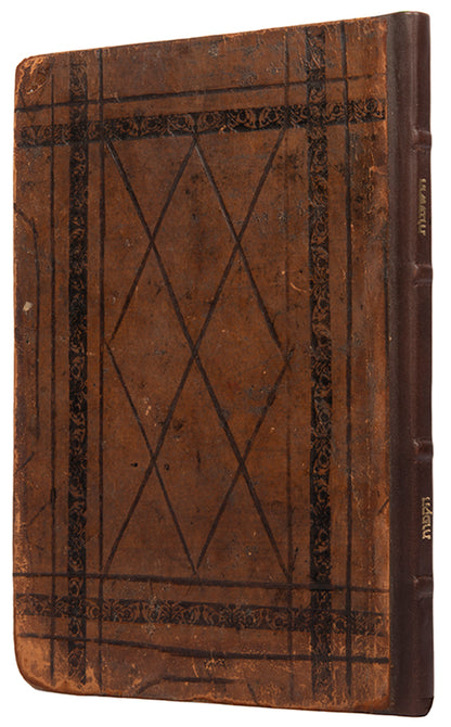 Bound Hebrew manuscript of Seder Hosha'anot, prayers which are recited during the Jewish holiday of Sukkot.