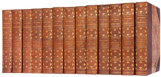 The first American edition of Arthur Conan Doyle's collected works, number 101 of 1000 sets.