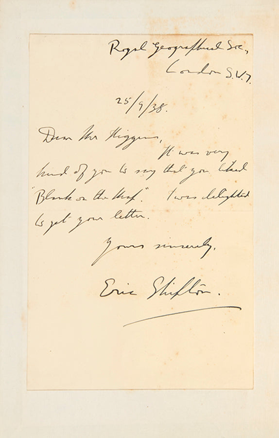 First edition with the letter from the author. With portrait done by Bip Pares