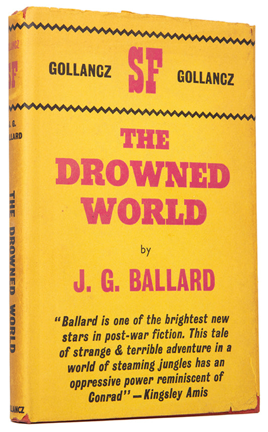 First UK edition of The Drowned World by J.G. Ballard.