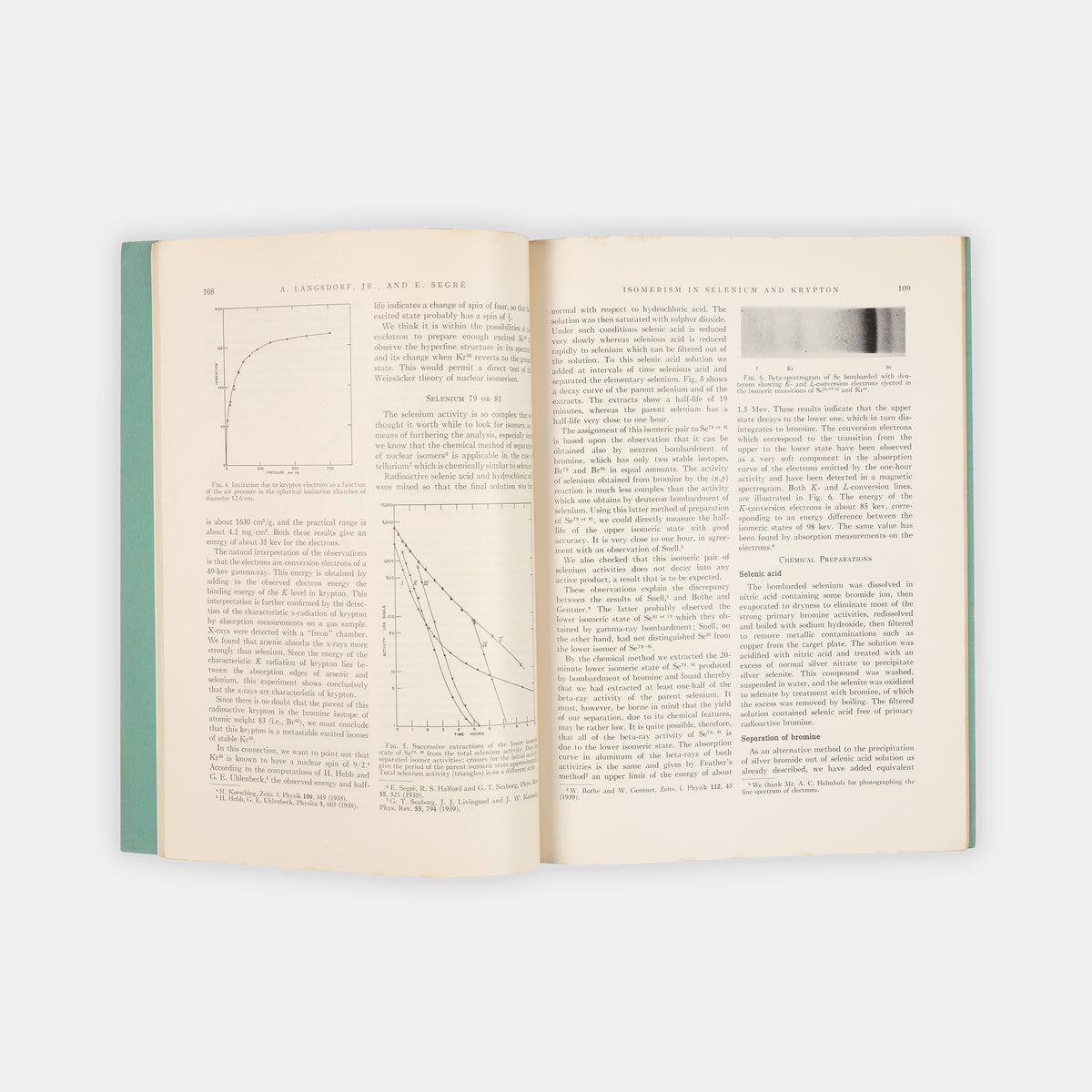 Offprint of Report on the Separation of Ionium and Actinium from Certain Residues, a paper following from Boltwood's discovery of the parent element of radium, the isotope thorium-230.