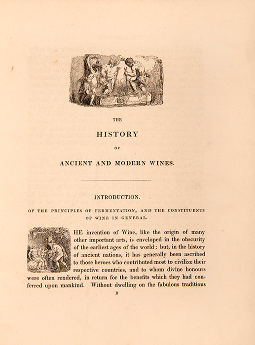 The History of Ancient and Modern Wines.