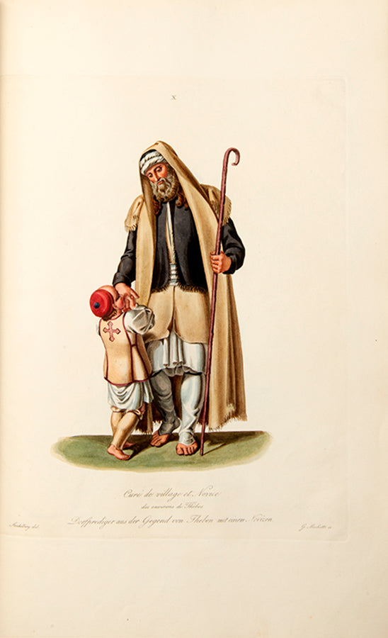First German edition of Trachten und Gebrauche der Neugriechen by Otto Magnus Baron von Stackelberg.