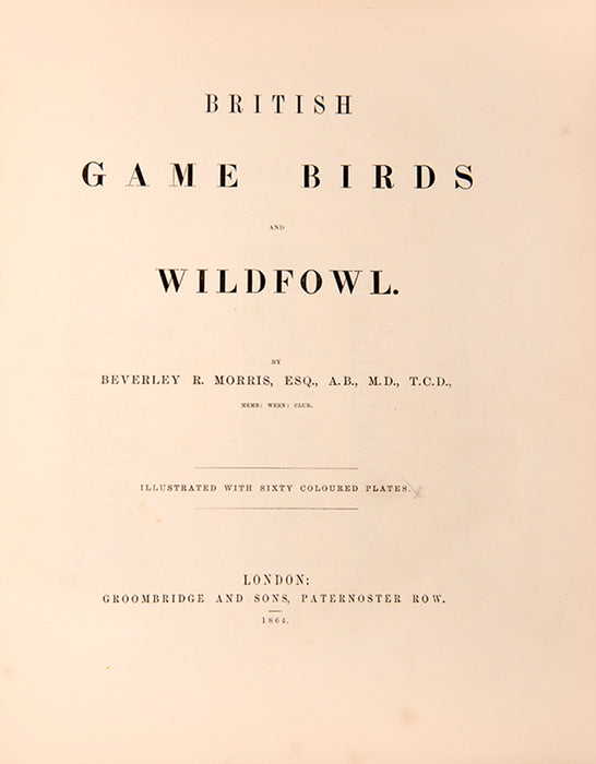 British Game Birds and Wildfowl.