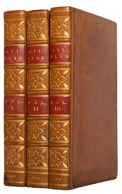 Freshly illustrated edition of Tobias Smollett's translation of the Adventures of Gil Blas de Santillane, containing 15 hand-coloured aquatints.