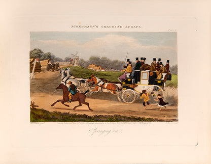 Twenty hand-coloured aquatints of Henry Alken's sporting scenes, published by Ackermann as Ackermann's Sporting Scraps.