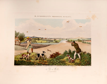 Twenty hand-coloured aquatints of Henry Alken's sporting scenes, published by Ackermann as Ackermann's Sporting Scraps.