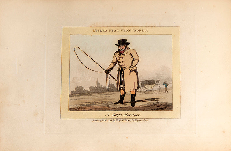 The first edition of Joe Lisle's play on words, containing fourty hand-coloured aquatints.