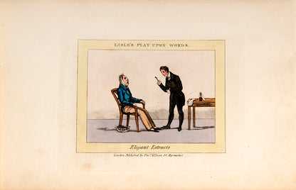 The first edition of Joe Lisle's play on words, containing fourty hand-coloured aquatints.
