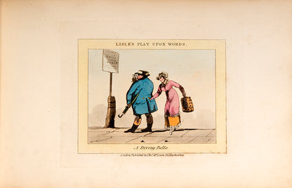 The first edition of Joe Lisle's play on words, containing fourty hand-coloured aquatints.