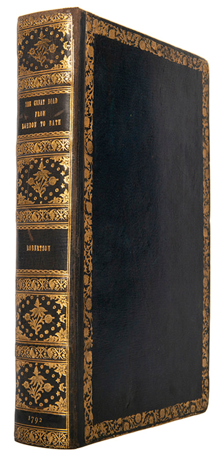 The first edition of Archibald Robertson's Survey of the Great Road from London to Bath, with sixty-five plates rare to find in colour.