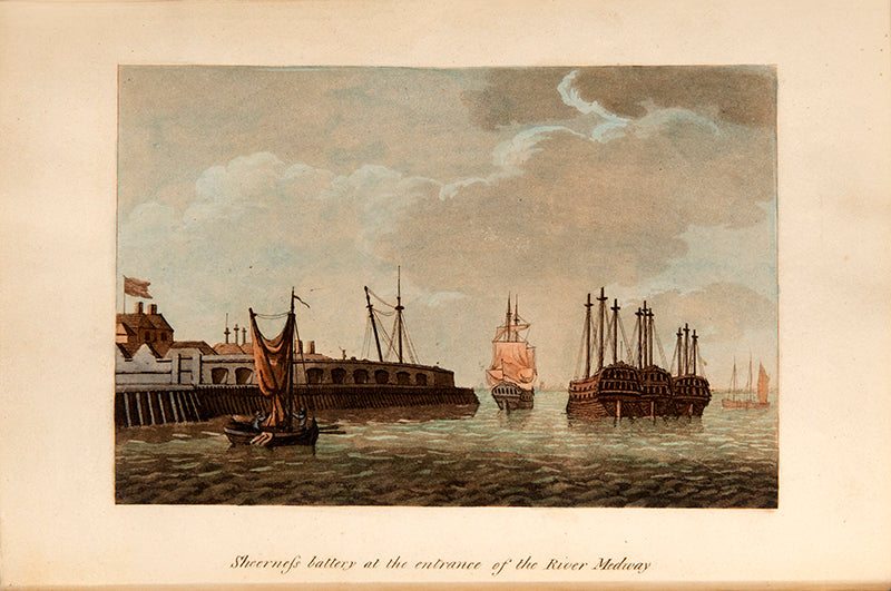 The first edition of Samuel Ireland's Picturesque Views on the River Medway, with 28 hand-coloured aquatints.