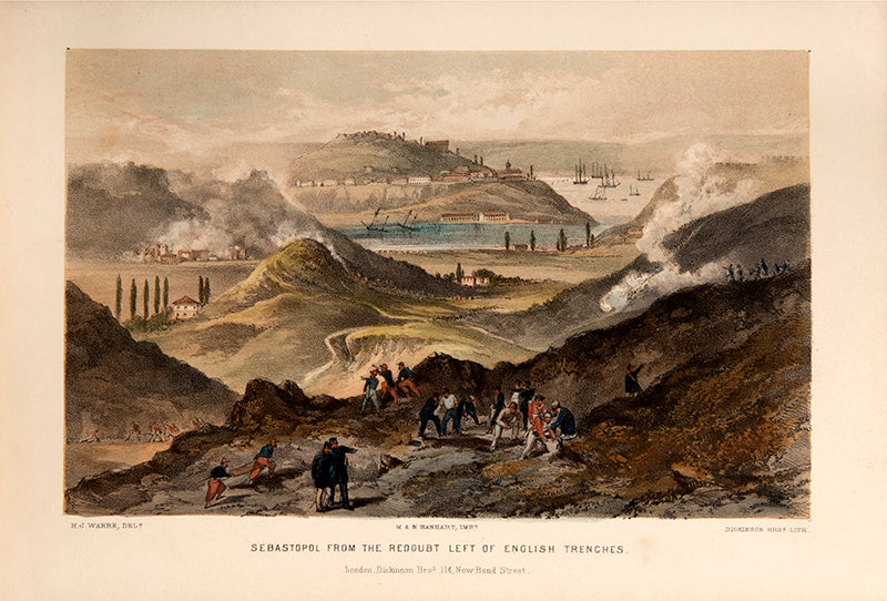 First edition of Sketches in the Crimea by Henry James Ware, with 17 hand-coloured plates showing the Crimean War.