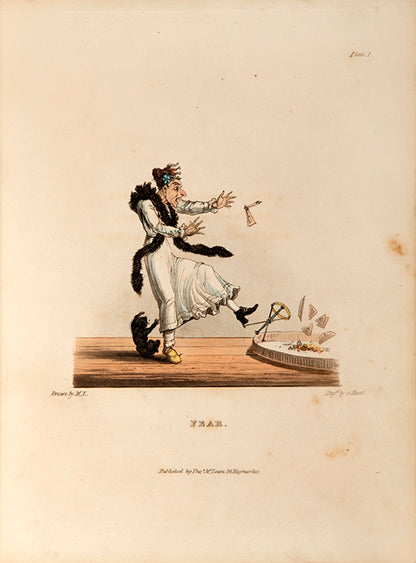 First edition of Collinso Furioso by Mary Egerton, a sweet children's book with 14 hand-coloured aquatint plates.