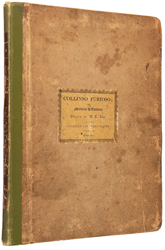 First edition of Collinso Furioso by Mary Egerton, a sweet children's book with 14 hand-coloured aquatint plates.
