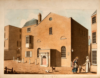 First and only edition, inscribed and owned by Abbey, of The Theatric Tourist by James Winston, containing 24 hand-coloured aquatints of British theatres in the Georgian period.