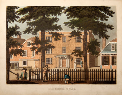 First and only edition, inscribed and owned by Abbey, of The Theatric Tourist by James Winston, containing 24 hand-coloured aquatints of British theatres in the Georgian period.