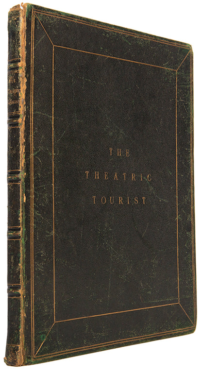 First and only edition, inscribed and owned by Abbey, of The Theatric Tourist by James Winston, containing 24 hand-coloured aquatints of British theatres in the Georgian period.