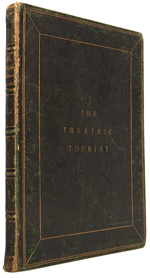 First and only edition, inscribed and owned by Abbey, of The Theatric Tourist by James Winston, containing 24 hand-coloured aquatints of British theatres in the Georgian period.