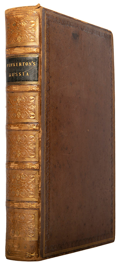 First edition of Russia by Robert Pinkerton, containing 8 hand-coloured lithograph plates showing Russian costumes and everyday activities.