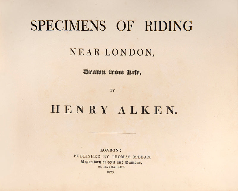 Specimens of Riding near London.