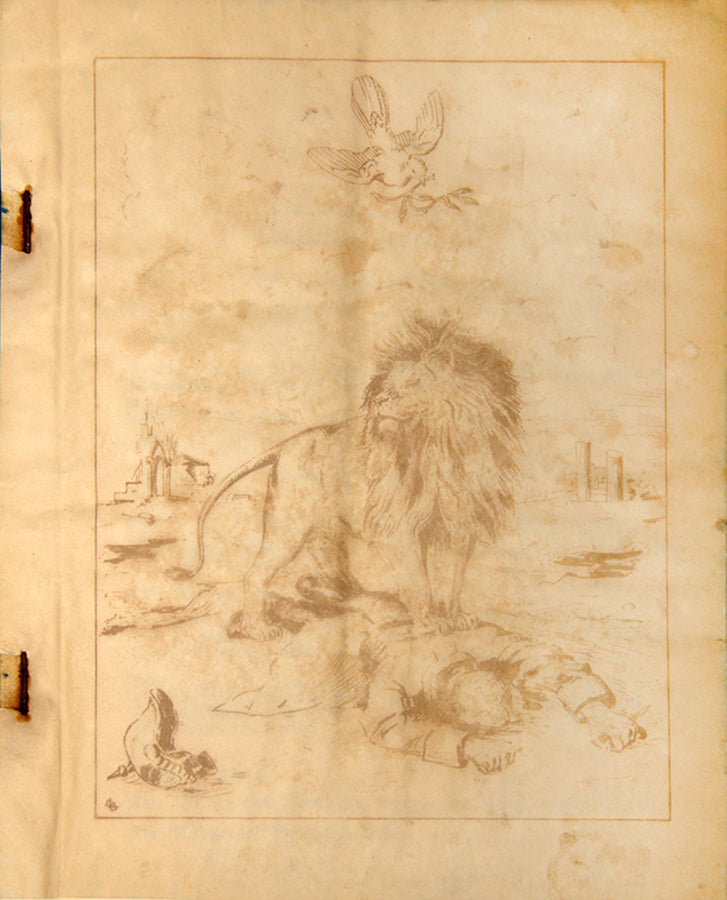 The 1918 and 1919 issues of Tee-Square magazine, created by staff of the Vickers Airship Drawing Office at Barrow-in-Furness to celebrate Christmas.