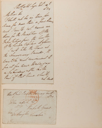 The second edition of The Wars of Wellington by William Combe, containing a tipped in letter written and signed by the Duke of Wellington.