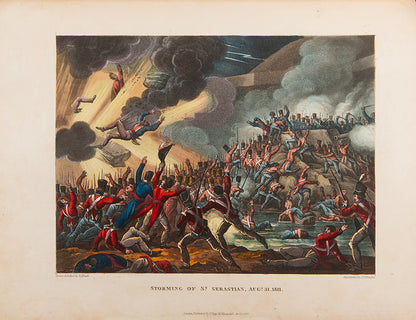 The second edition of The Wars of Wellington by William Combe, containing a tipped in letter written and signed by the Duke of Wellington.