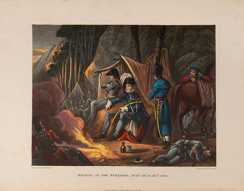 The second edition of The Wars of Wellington by William Combe, containing a tipped in letter written and signed by the Duke of Wellington.