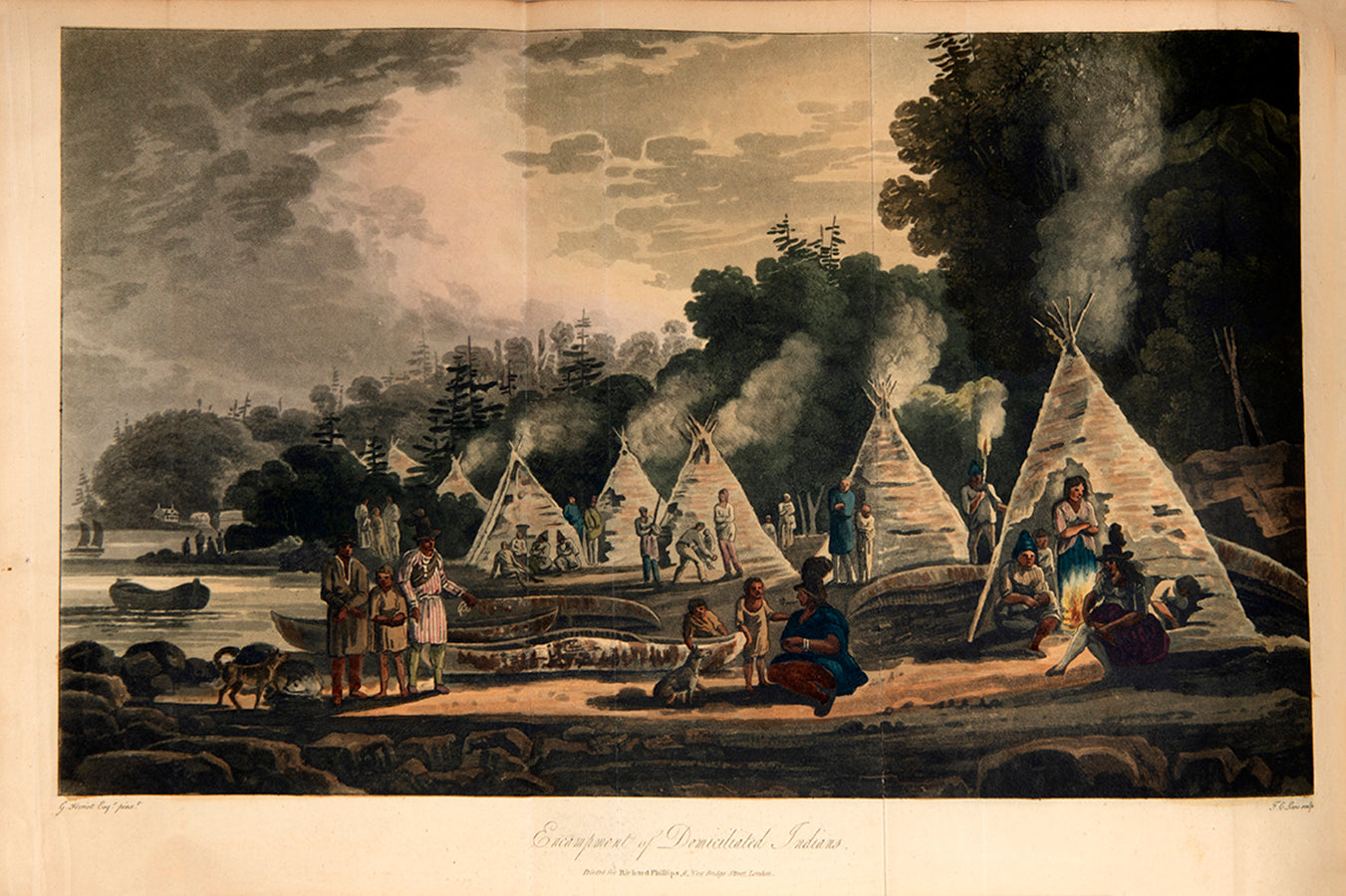 First edition of Travels through the Canadas by George Heriot, with 26 hand-coloured aquatint plates of Canada.
