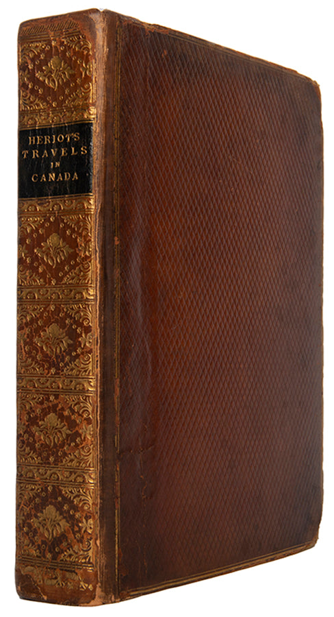 First edition of Travels through the Canadas by George Heriot, with 26 hand-coloured aquatint plates of Canada.