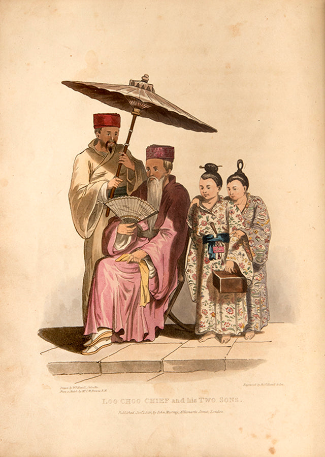 First edition of Account of a Voyage of Discovery to the West Coast of Corea by Basil Hall, important as one of the first works by a European describing China.