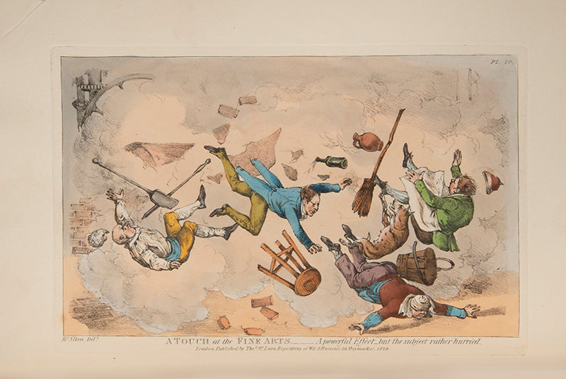First edition of A Touch at the Fine Arts by Henry Alken, with 12 hand-coloured aquatints.