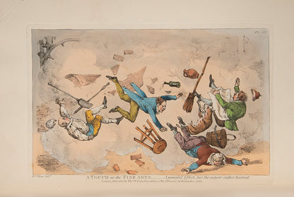 First edition of A Touch at the Fine Arts by Henry Alken, with 12 hand-coloured aquatints.