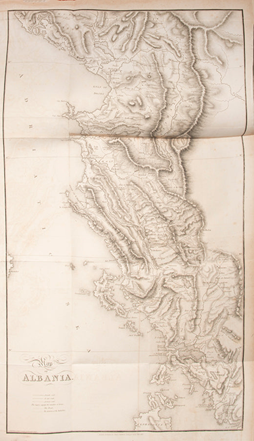 First edition of A Journey through Albania by John Cam Hobhouse, with 17 hand-coloured aquatints of Athens and the Ottoman Empire.