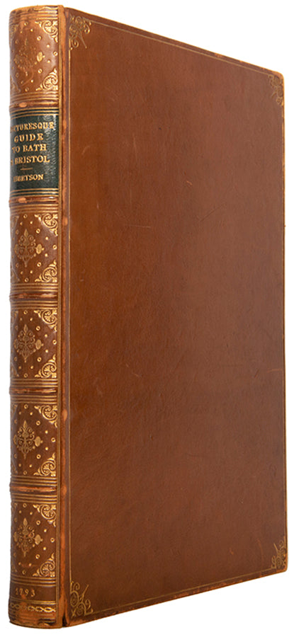 First edition of A Picturesque Guide to Bath by Julies Ibbetson, john Hassell and John Laporte, with 16 hand-coloured aquatints. 