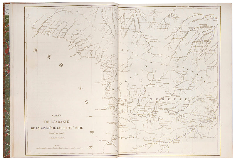 First edition of this important work known for its large view of Tbilisi.