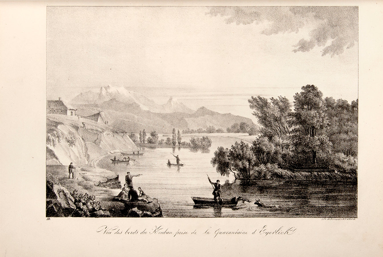 First edition of this important work known for its large view of Tbilisi.