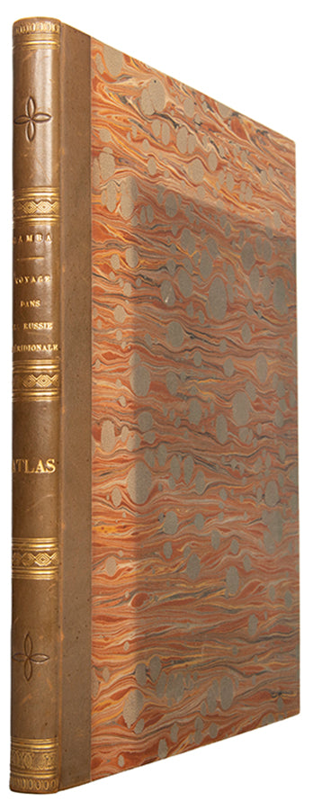 Atlas of the first edition of Voyage dans la Russie Méridionale by Chevalier Gamba, with 60 plates including 34 hand coloured plates showing costumes of the Caucasus.