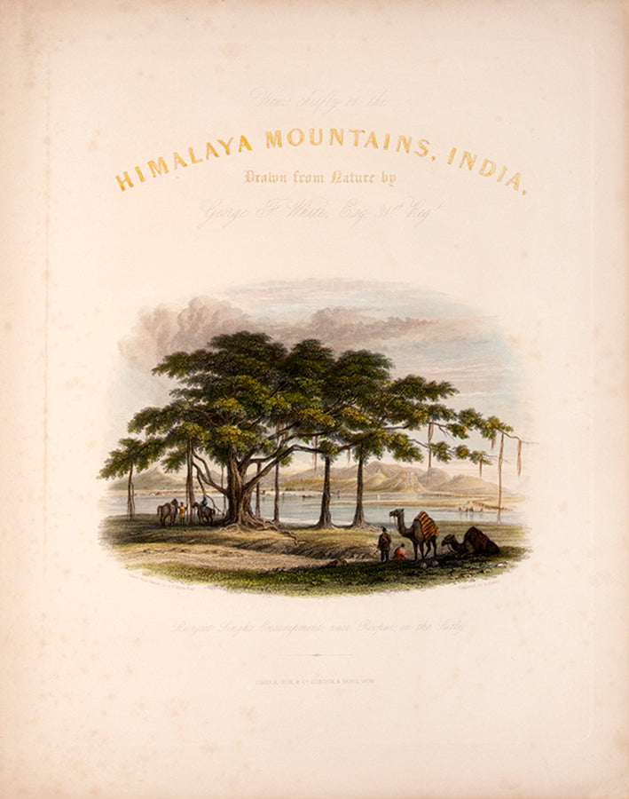 Second edition of Views in India by George Francis White, containing 29 handcoloured plates depicting the Himalayas.