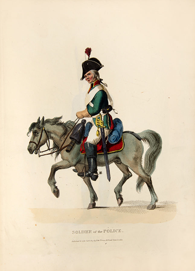 The second issue of Costume of the Russian Army by Edward Orme, containing eight handsome plates showing Russian military uniforms of the Napoleonic Wars.