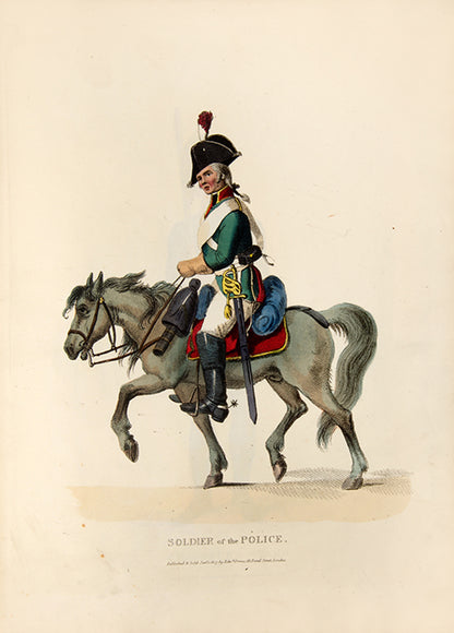 The second issue of Costume of the Russian Army by Edward Orme, containing eight handsome plates showing Russian military uniforms of the Napoleonic Wars.