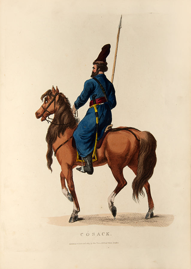 The second issue of Costume of the Russian Army by Edward Orme, containing eight handsome plates showing Russian military uniforms of the Napoleonic Wars.
