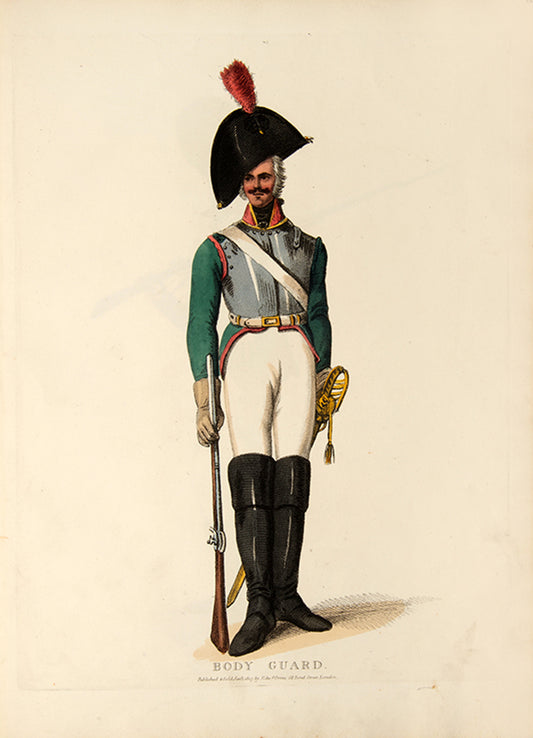 The second issue of Costume of the Russian Army by Edward Orme, containing eight handsome plates showing Russian military uniforms of the Napoleonic Wars.