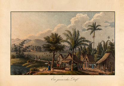 First edition of Skizzen von der Insel Java by Josef Jakob Xaver Pfyffer zu Neueck, with 15 fine hand-coloured plates of Javanese costume, weapons, coins, and wildlife.