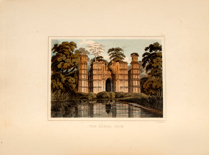 First edition of The Ruins of Gour by Henry Creighton, with 18 aquatints of the ruins at Gour in Western Bengal.