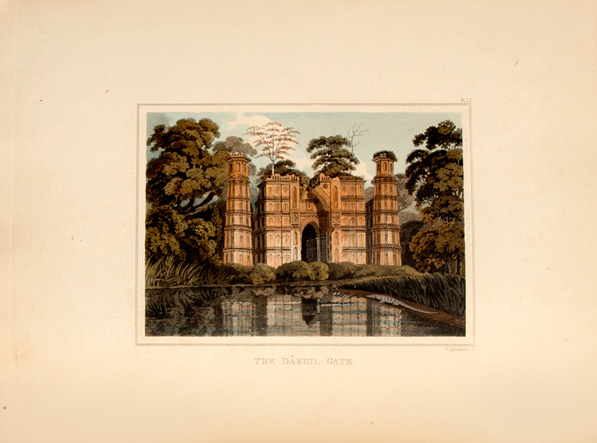 First edition of The Ruins of Gour by Henry Creighton, with 18 aquatints of the ruins at Gour in Western Bengal.